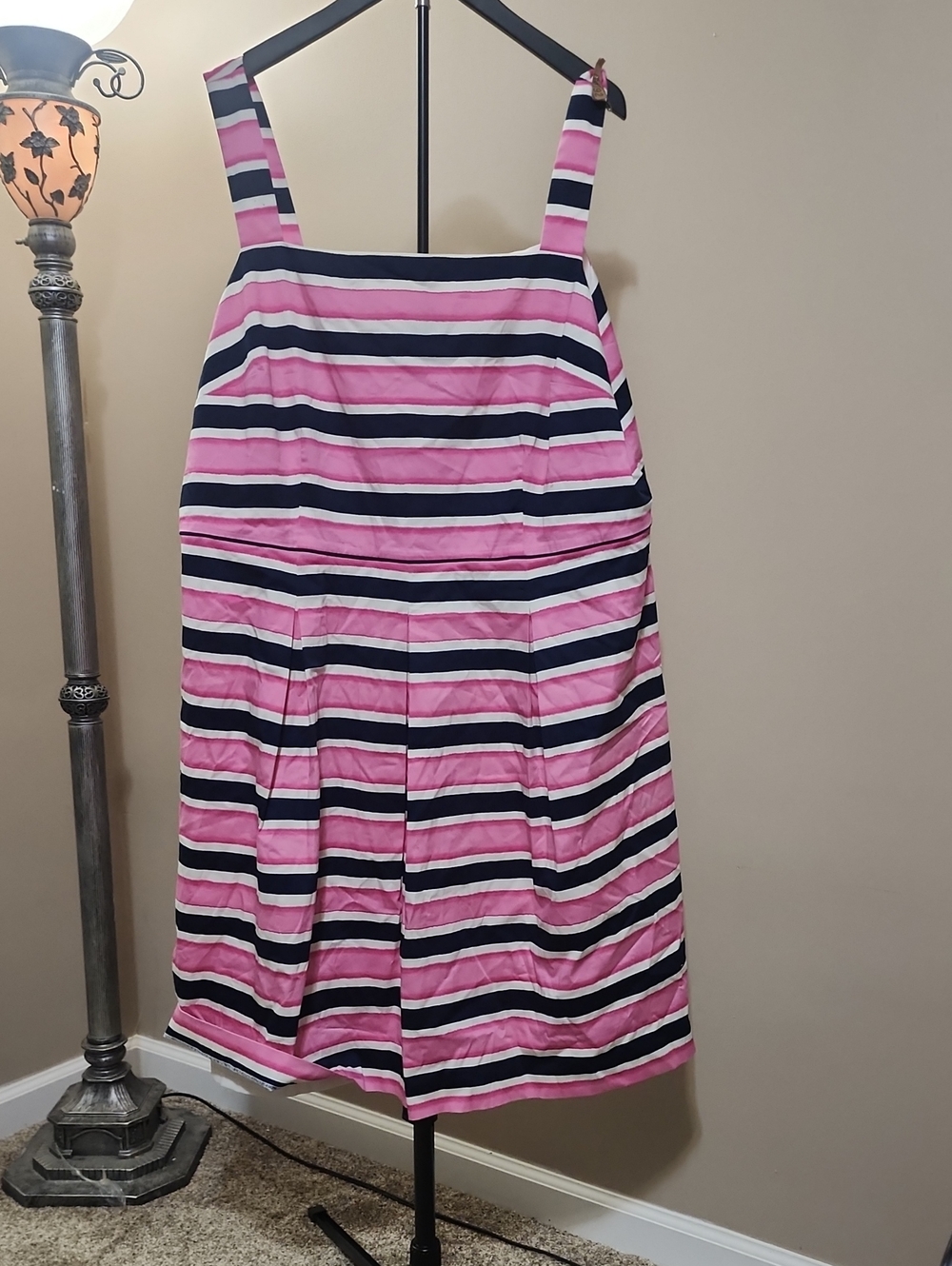 Talbots Pink and Navy Striped Sundress for Kids